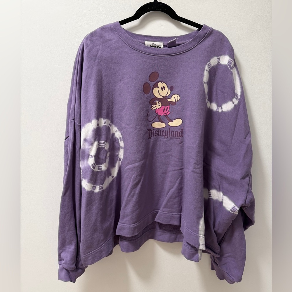 Disneyland Mickey Mouse Oversized Crewneck Sweatshirt